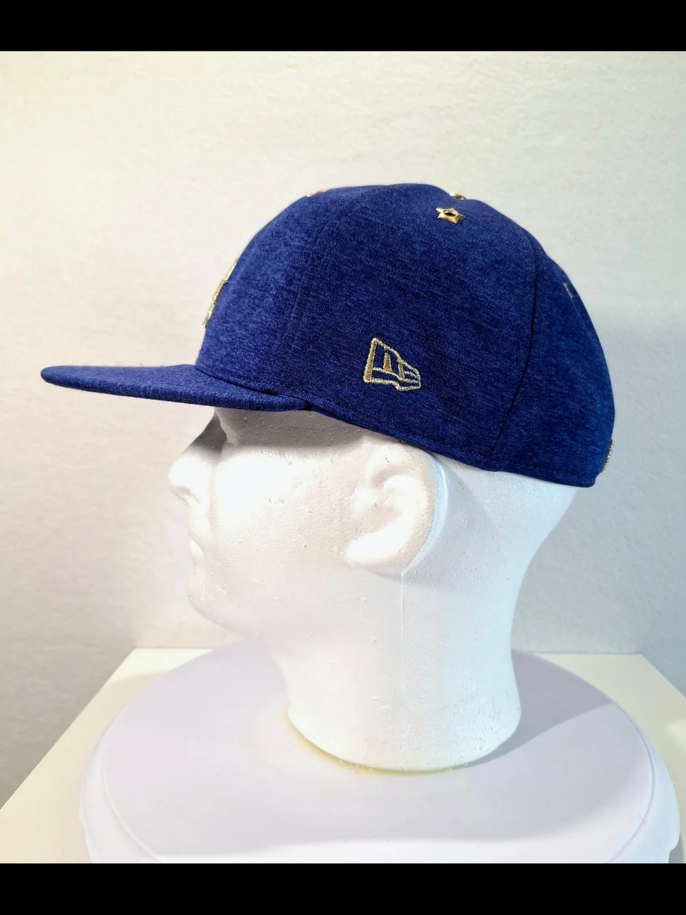 New Era Blue Snapback Hat with Gold LA Logo